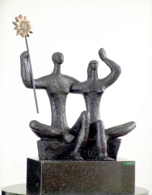 Sonia Elbing Casal com Girassol