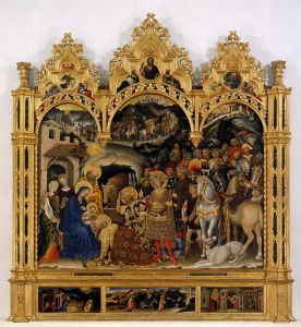 Galeria Ufizi Adoration of the Magi Gentile da Fabriano1423