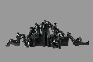 A espera de um povo, Bronze 98x31x35cm-199