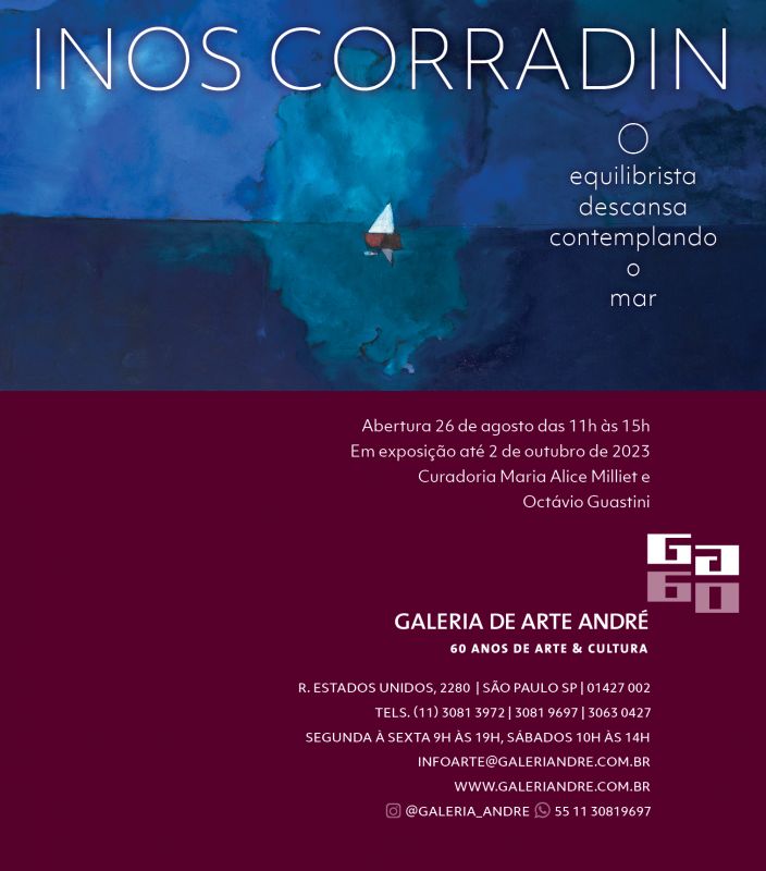 O equilibrista descansa contemplando o mar... - Inos Corradin