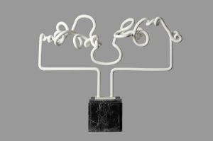 Circunvolução,Alumínio 42x70x17cm-1970