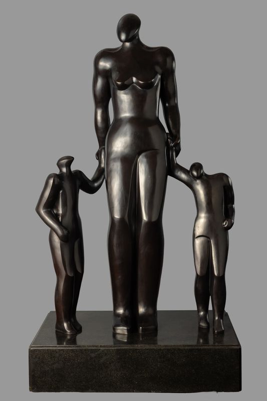 Mãe e filhos,Bronze 164x90x40cm-2007