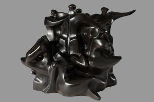 Mater e adolescência,Bronze 31x32x36-1986