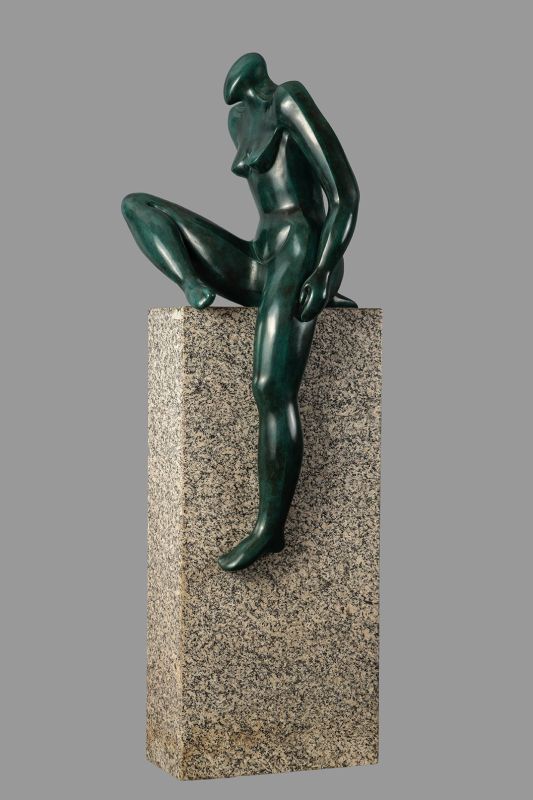 O muro, Bronze 128x65x35cm-2002