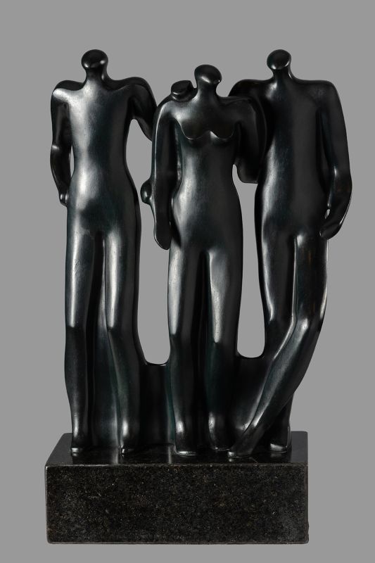 Os amigos II,Bronze 38x29x10cm-2010
