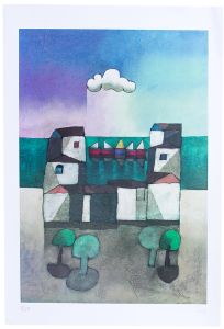 Inos Corradin - Casario com marinha