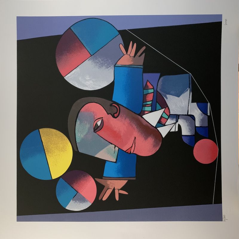 Inos Corradin - Equilibrista na corda bamba com quatro bolas