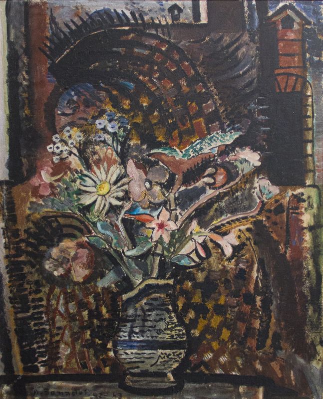 Aldo Bonadei - Vaso com flores