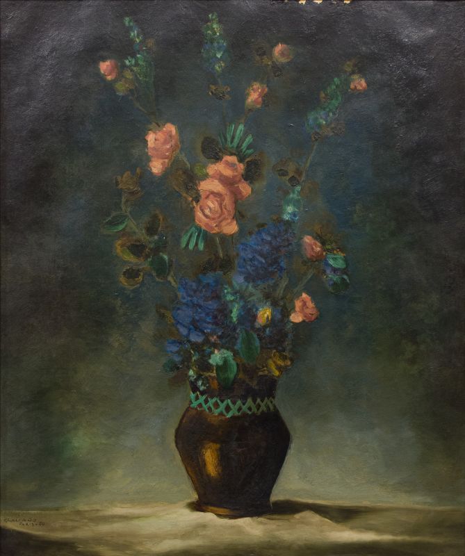 Cl�vis Graciano - Vaso com Flores (Paris)